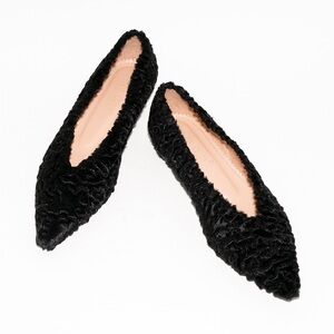 INCH2 Fur Flats Barley Worn